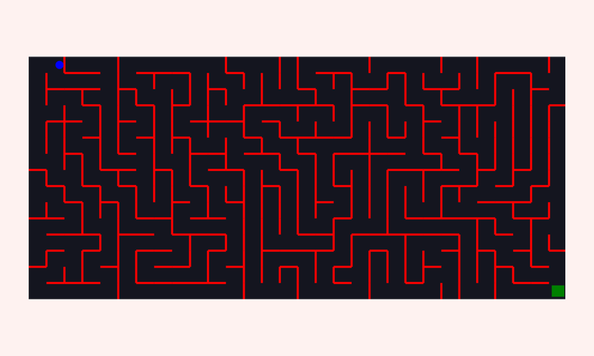 image of a maze app, made in Matter.js